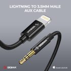 Sigma Lightning to 3.5mm audio cables (AUX-03)